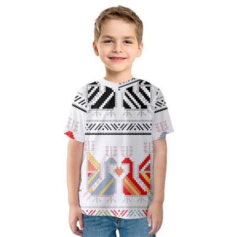 Bulgarian Folk Art Folk Art Kids  Sport Mesh Tee by Salman4z