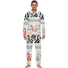 Bulgarian Folk Art Folk Art Men s Long Sleeve Velvet Pocket Pajamas Set by Salman4z