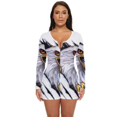 Eagle Long Sleeve Boyleg Swimsuit by Salman4z