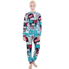 That Cool Graffiti Skull Women s Lounge Set by Salman4z