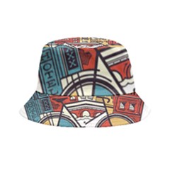 Amsterdam Graphic Design Poster Illustration Inside Out Bucket Hat by Salman4z