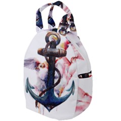 Anchor Watercolor Painting Tattoo Art Anchors And Birds Travel Backpacks by Salman4z