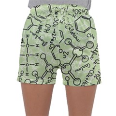 Multicolored Chemical Bond Illustration Chemistry Formula Science Sleepwear Shorts by Salman4z