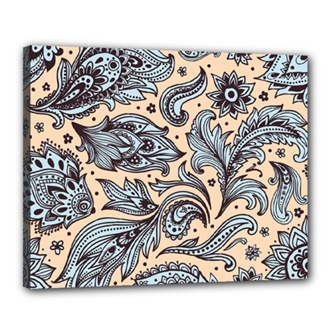 Texture Ornament Paisley Canvas 20  X 16  (stretched) by Salman4z