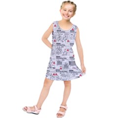 White Printer Paper With Text Overlay Humor Dark Humor Infographics Kids  Tunic Dress by Salman4z