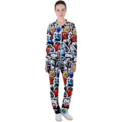 Graffiti Art Cartoon Comic Casual Jacket And Pants Set by Salman4z