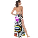 Graffiti Art Cartoon Comic Maxi Chiffon Tie-Up Sarong View2