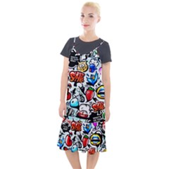 Graffiti Art Cartoon Comic Camis Fishtail Dress by Salman4z