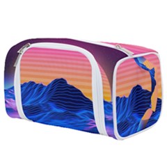 Sun Ultra Artistic 3d Illustration Sunset Toiletries Pouch by Salman4z