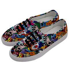 Cartoon Explosion Cartoon Characters Funny Men s Classic Low Top Sneakers by Salman4z