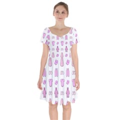 Kid’s Clothes Short Sleeve Bardot Dress by SychEva