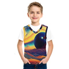 Surrealist Fantasy Dream Nature Kids  Basketball Tank Top by Jancukart