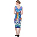 Tsunami Waves Ocean Sea Nautical Nature Water Art Sleeveless Pencil Dress View4