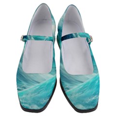 Tsunami Waves Ocean Sea Nautical Nature Water Tidal Women s Mary Jane Shoes by Jancukart