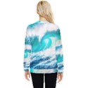 Tsunami Waves Ocean Sea Nautical Nature Water Blue Nature Hidden Pocket Sweatshirt View2