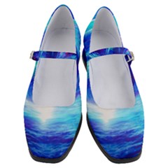 Tsunami Waves Ocean Sea Nautical Nature Water Art Work Women s Mary Jane Shoes by Jancukart