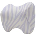 Grey Zebra Vibes Animal Print  Head Support Cushion View4