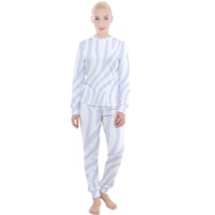 Grey Zebra Vibes Animal Print  Women s Lounge Set by ConteMonfrey