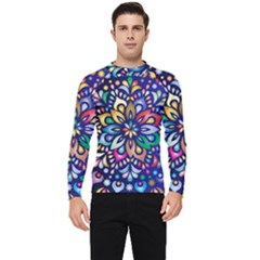 Leafs And Floral Men s Long Sleeve Rash Guard by BellaVistaTshirt02