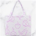 Birds Seamless Pattern Purple Mini Tote Bag View1