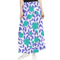 Green Flowers On The Wall Maxi Chiffon Skirt by ConteMonfrey