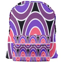 Pink, Blue, Black, Purple Tones Pop Art  Giant Full Print Backpack by ConteMonfrey