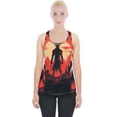 Demon Halloween Piece Up Tank Top by Simbadda