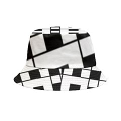 Black And White Pattern Inside Out Bucket Hat by Amaryn4rt