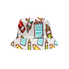 Seamless Pixel Art Pattern Bucket Hat (kids) by Amaryn4rt