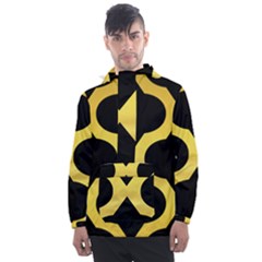 Seamless Gold Pattern Men s Front Pocket Pullover Windbreaker by Amaryn4rt