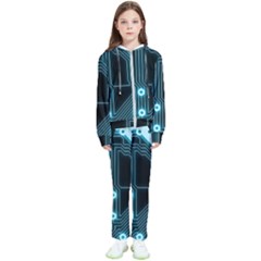 A Completely Seamless Background Design Circuitry Kids  Tracksuit by Amaryn4rt