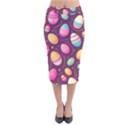 Easter Eggs Egg Velvet Midi Pencil Skirt View1