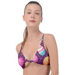 Easter Eggs Egg Knot Up Bikini Top by Ravend