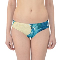 Waves Ocean Sea Abstract Whimsical Abstract Art 5 Hipster Bikini Bottoms by Wegoenart