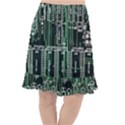 Printed Circuit Board Circuits Fishtail Chiffon Skirt View1