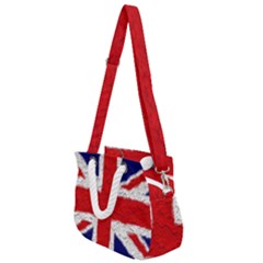 Union Jack Flag National Country Rope Handles Shoulder Strap Bag by Celenk