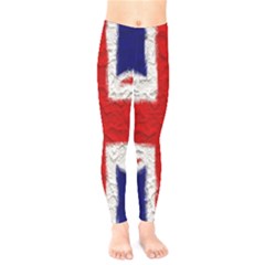 Union Jack Flag National Country Kids  Leggings by Celenk