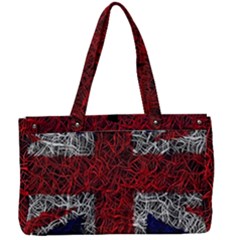 Union Jack Flag Uk Patriotic Canvas Work Bag by Celenk