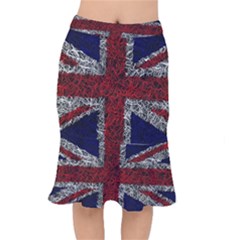 Union Jack Flag Uk Patriotic Short Mermaid Skirt by Celenk