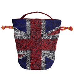 Union Jack Flag Uk Patriotic Drawstring Bucket Bag by Celenk