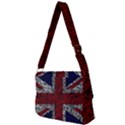 Union Jack Flag Uk Patriotic Full Print Messenger Bag (L) View2