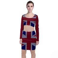 Union Jack Flag British Flag Top And Skirt Sets by Celenk