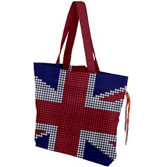 Union Jack Flag British Flag Drawstring Tote Bag by Celenk