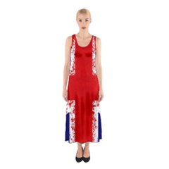 Union Jack London Flag Uk Sleeveless Maxi Dress by Celenk