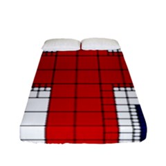 Union Jack Flag Uk Patriotic Fitted Sheet (full/ Double Size) by Celenk