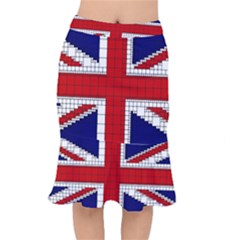 Union Jack Flag Uk Patriotic Short Mermaid Skirt by Celenk