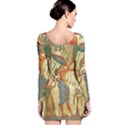 Egyptian Man Sun God Ra Amun Long Sleeve Velvet Bodycon Dress View2