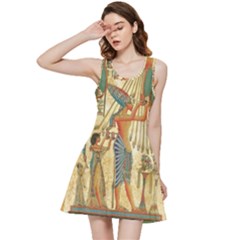 Egyptian Man Sun God Ra Amun Inside Out Racerback Dress by Celenk