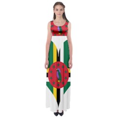 Heart Love Flag Antilles Island Empire Waist Maxi Dress by Celenk