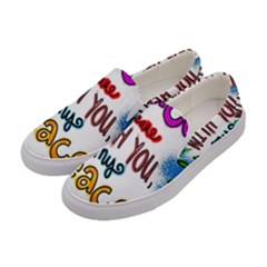 Christian Christianity Religion Women s Canvas Slip Ons by Celenk